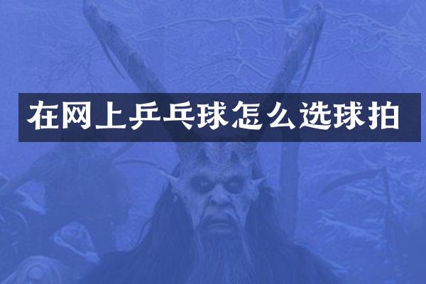 在网上乒乓球怎么选球拍