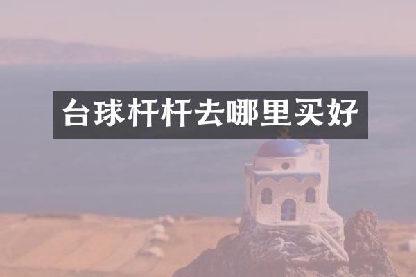 台球杆杆去哪里买好