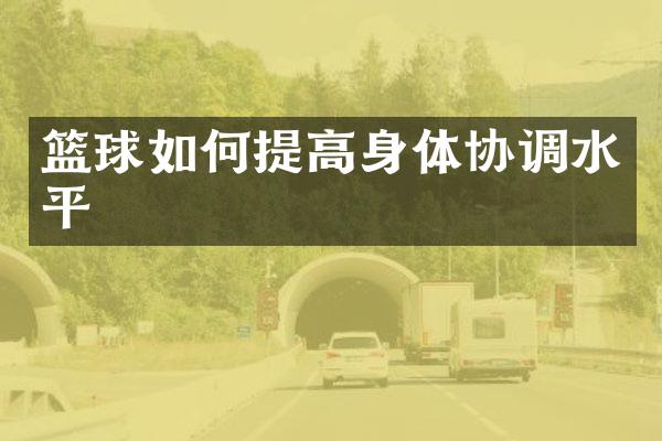 篮球如何提高身体协调水平