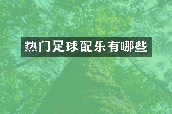 热门足球配乐有哪些