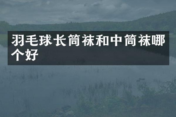 羽毛球长筒袜和中筒袜哪个好