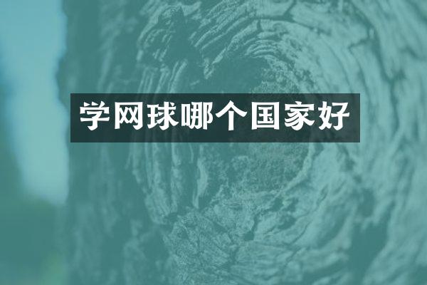 学网球哪个国家好
