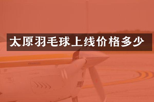太原羽毛球上线价格多少