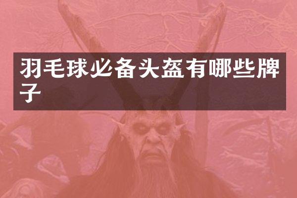 羽毛球必备头盔有哪些牌子