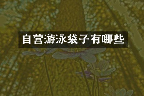 自营游泳袋子有哪些