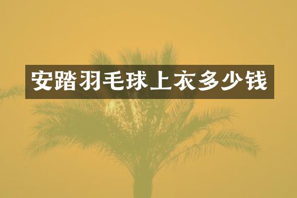 安踏羽毛球上衣多少钱