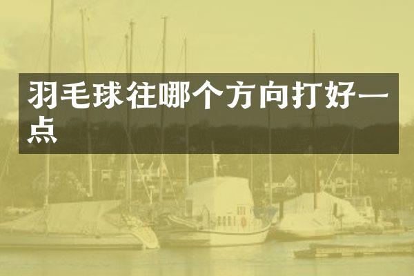 羽毛球往哪个方向打好一点