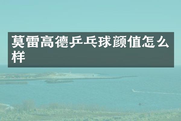莫雷高德乒乓球颜值怎么样