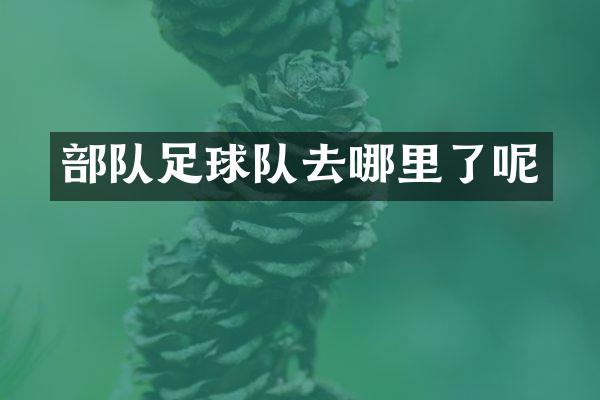 部队足球队去哪里了呢