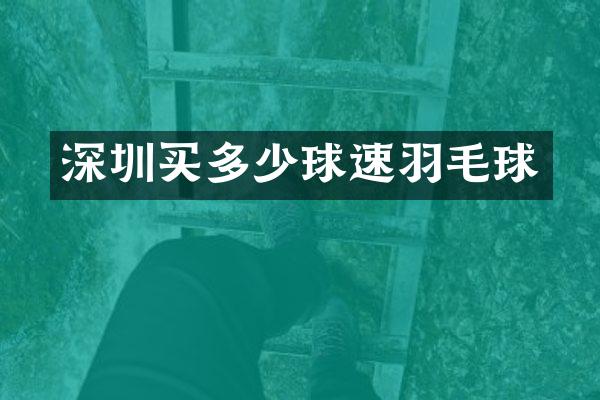 深圳买多少球速羽毛球