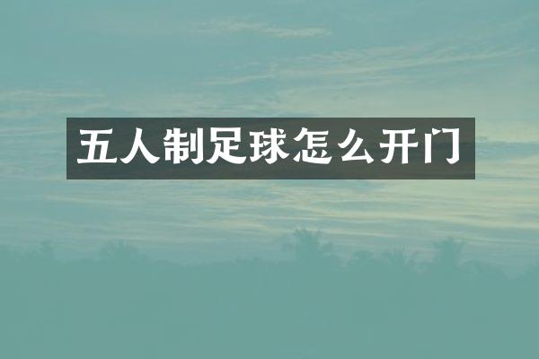 五人制足球怎么开门