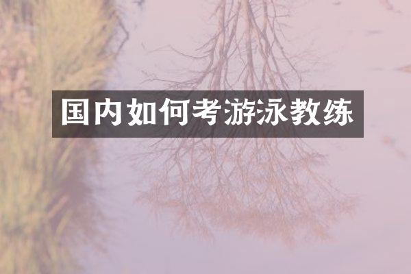 国内如何考游泳教练