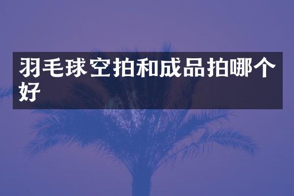 羽毛球空拍和成品拍哪个好