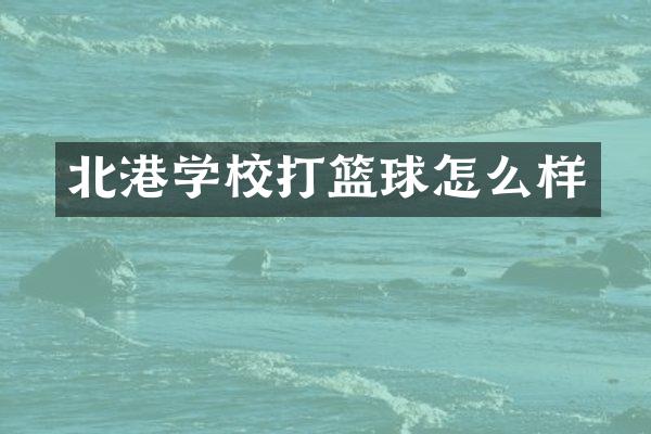 北港学校打篮球怎么样