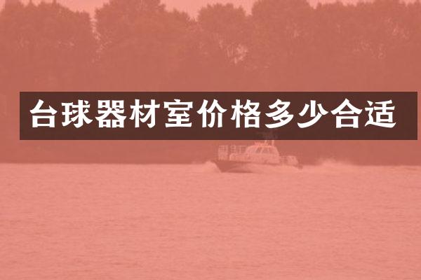 台球器材室价格多少合适