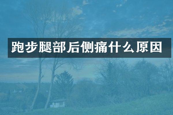 跑步腿部后侧痛什么原因