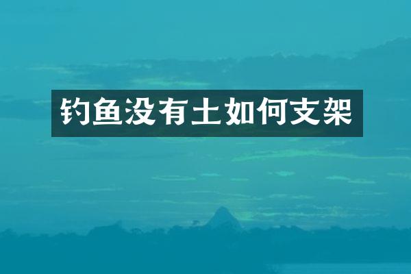 钓鱼没有土如何支架