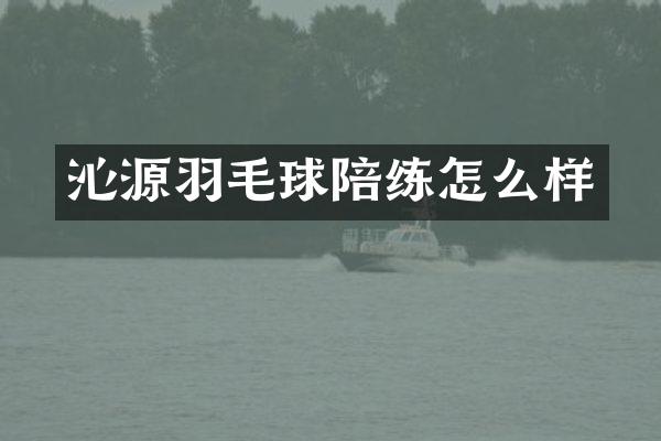 沁源羽毛球陪练怎么样