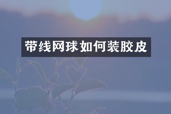 带线网球如何装胶皮
