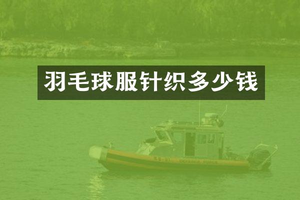 羽毛球服针织多少钱