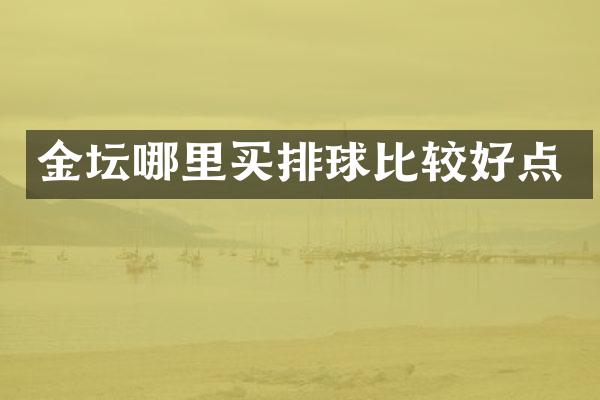 金坛哪里买排球比较好点