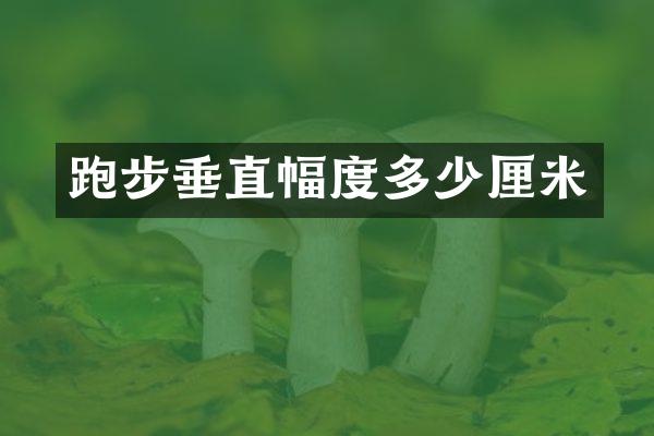 跑步垂直幅度多少厘米