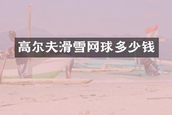 高尔夫滑雪网球多少钱