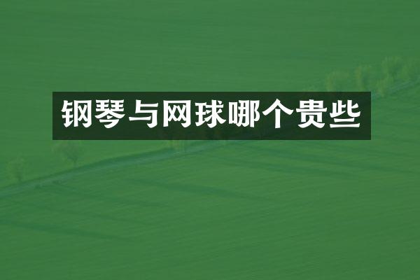 钢琴与网球哪个贵些