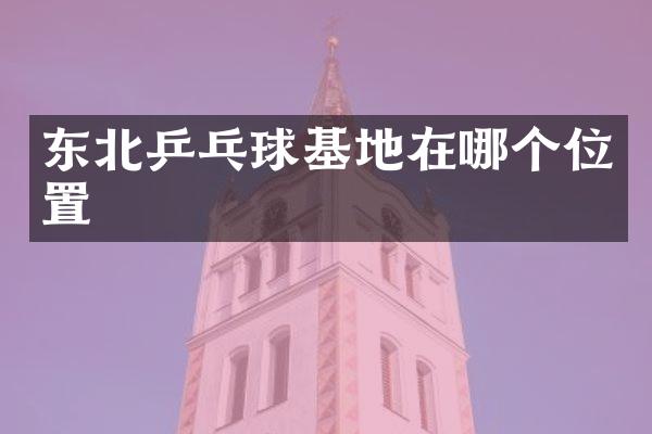 东北乒乓球基地在哪个位置
