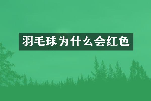 羽毛球为什么会红色