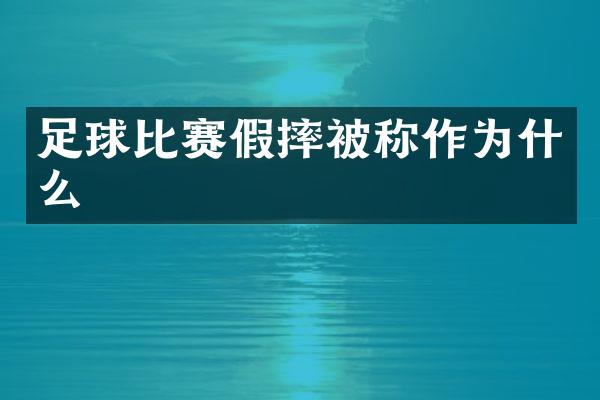 足球比赛假摔被称作为什么