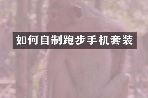 如何自制跑步手机套装