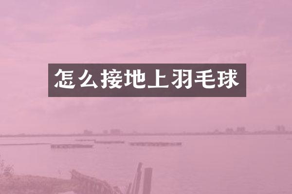 怎么接地上羽毛球