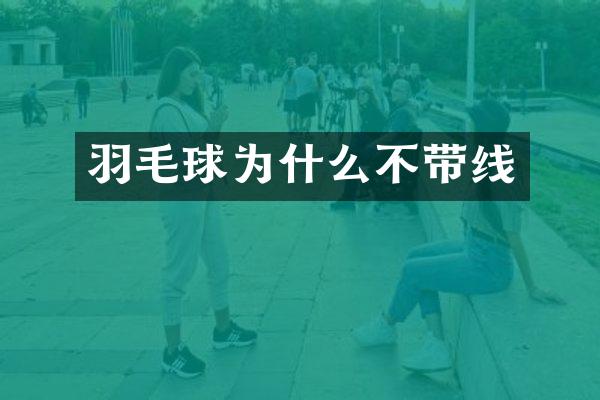 羽毛球为什么不带线