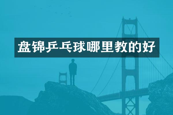 盘锦乒乓球哪里教的好