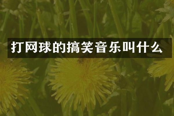 打网球的搞笑音乐叫什么