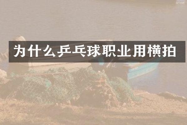 为什么乒乓球职业用横拍