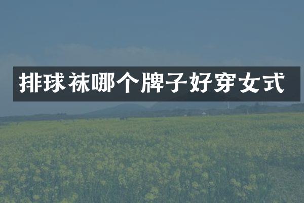 排球袜哪个牌子好穿女式