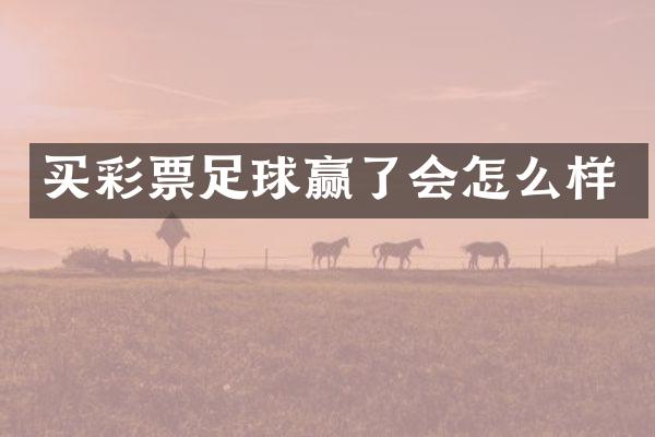 买彩票足球赢了会怎么样