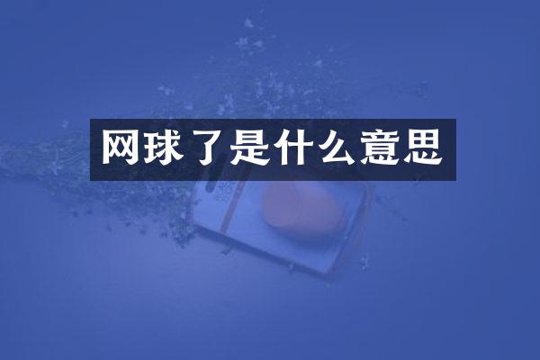 网球了是什么意思