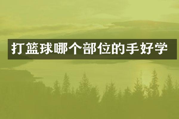 打篮球哪个部位的手好学