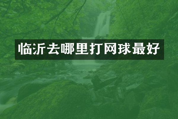 临沂去哪里打网球最好