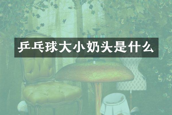 乒乓球大小是什么