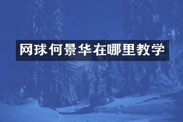 网球何景华在哪里教学