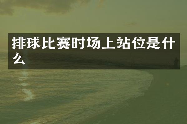 排球比赛时场上站位是什么