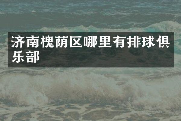 济南槐荫区哪里有排球俱乐部