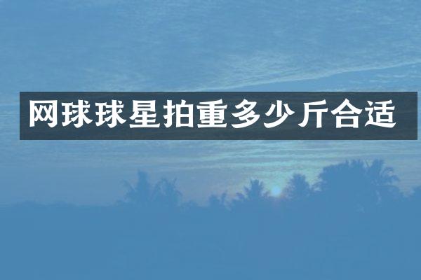 网球球星拍重多少斤合适
