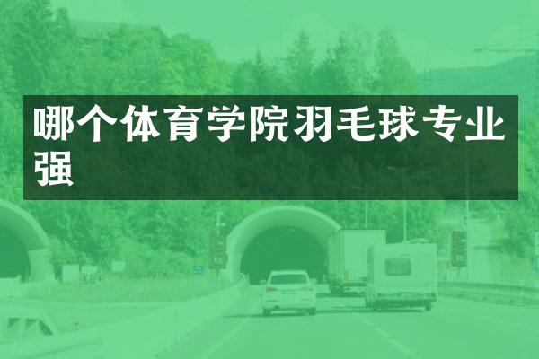哪个体育学院羽毛球专业强
