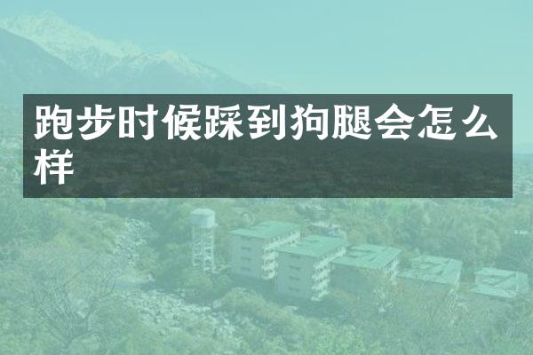 跑步时候踩到狗腿会怎么样