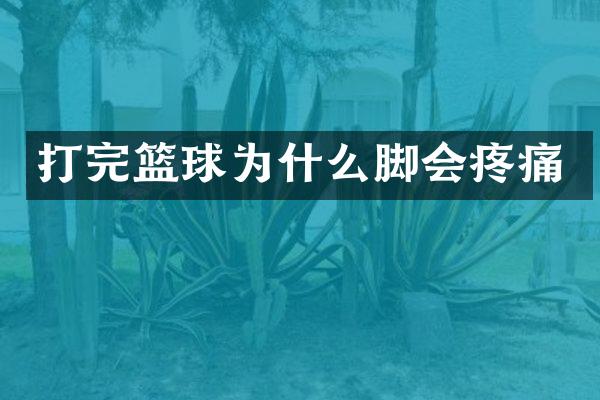 打完篮球为什么脚会疼痛